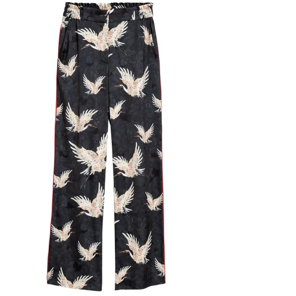 H&M Pants - H&M Black Patterned Pants